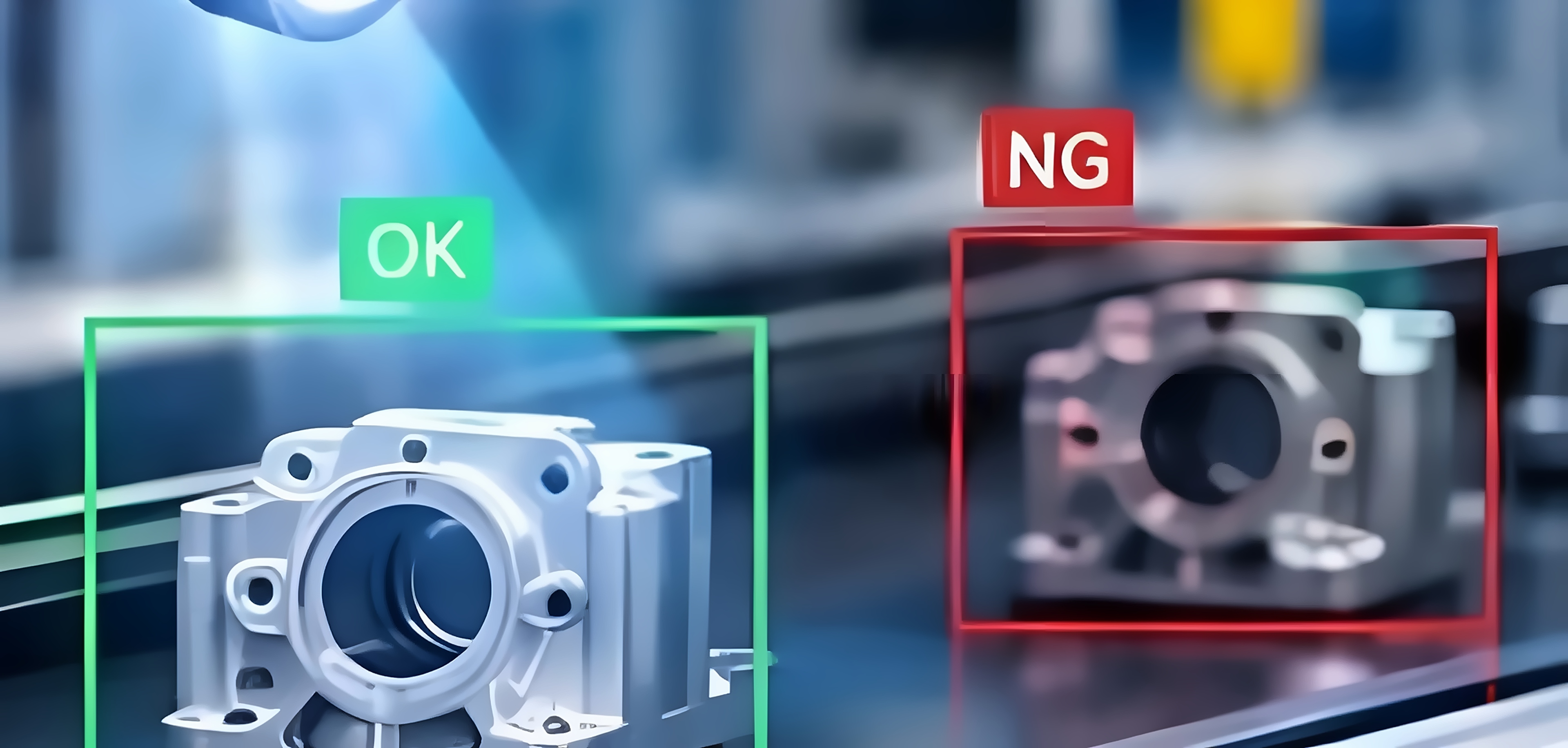 Vision system marking one part OK and another NG on the conveyor